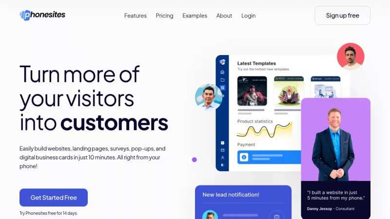 Phonesites screenshot