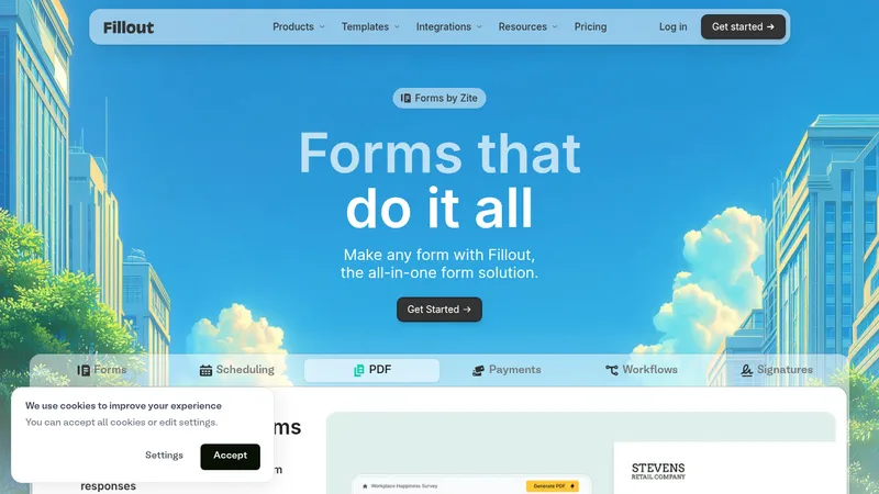 fillout website