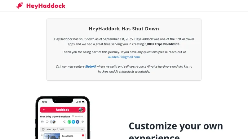 heyhaddock website