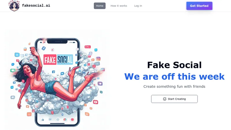 fake social website