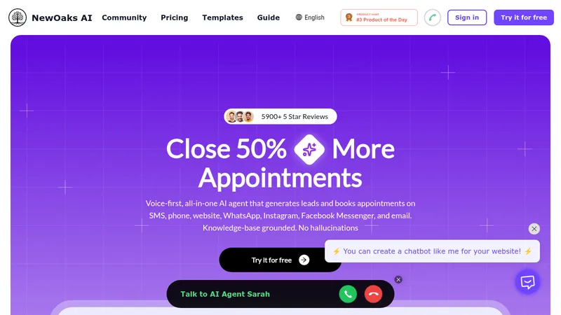 newoaks ai website