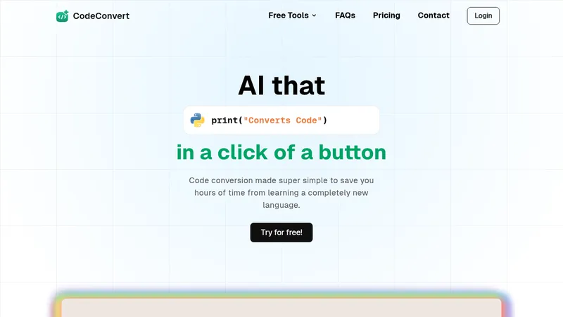 codeconvert website