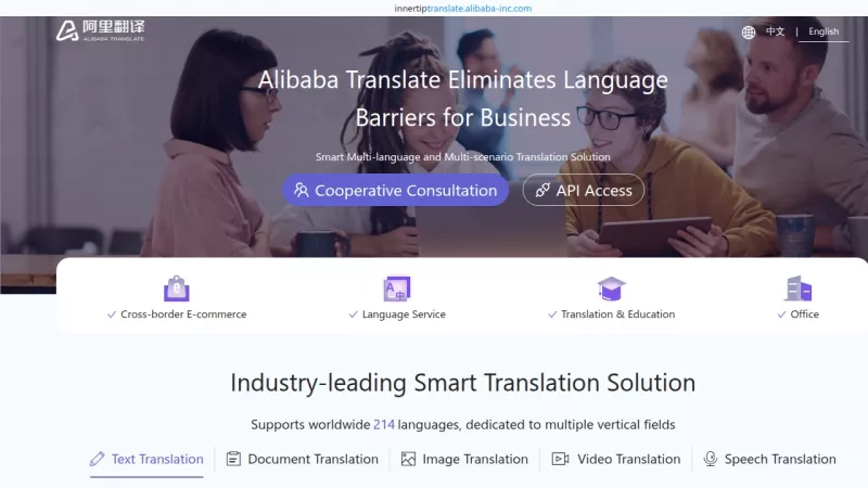 Alibaba Translate screenshot
