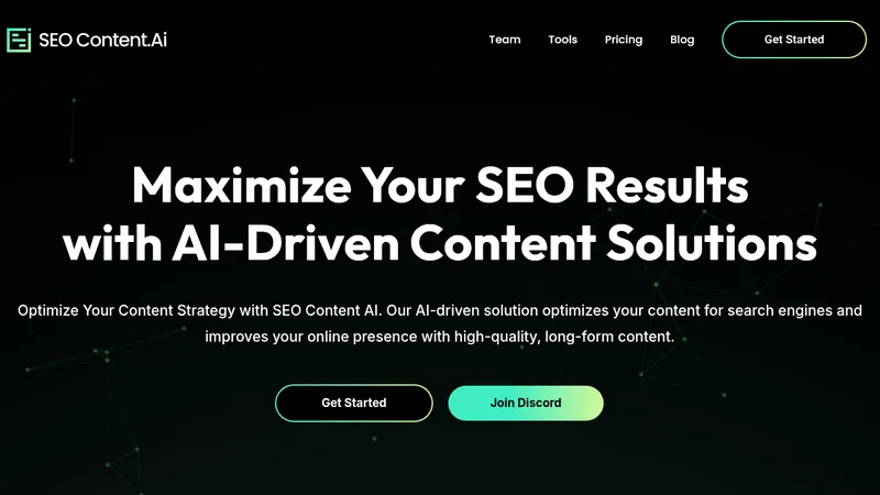 seo content ai website