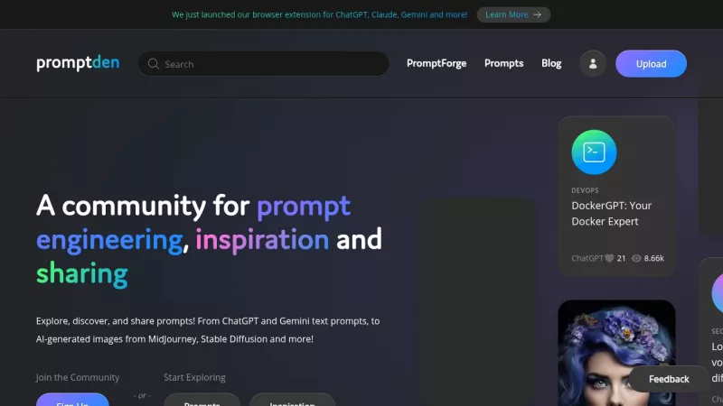 PromptDen screenshot