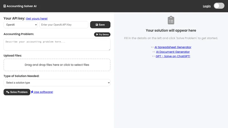 accounting solver ai website