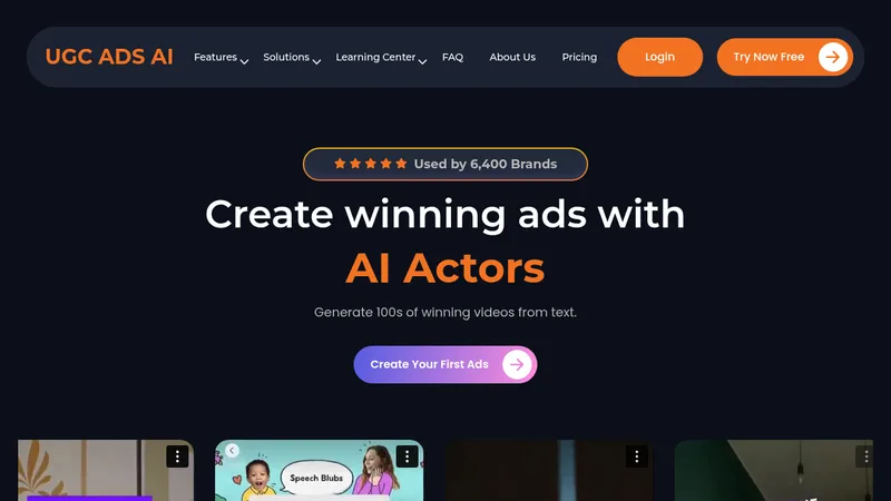 ugc ads ai website