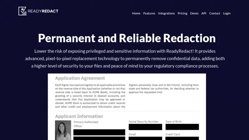 ReadyRedact screenshot