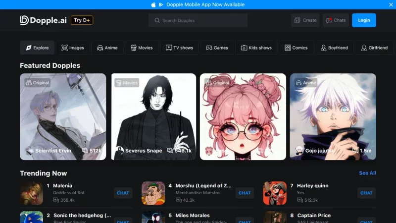 Dopple.ai screenshot
