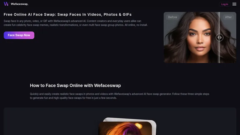 wefaceswap website