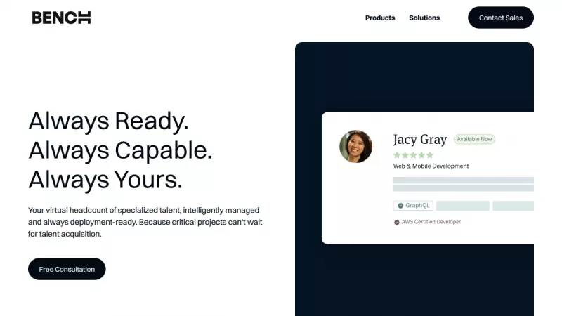 Bench Talent Cloud screenshot