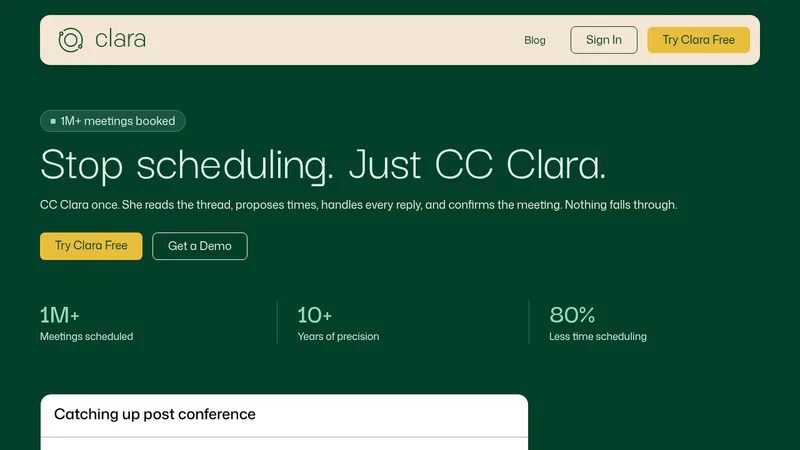 clara website