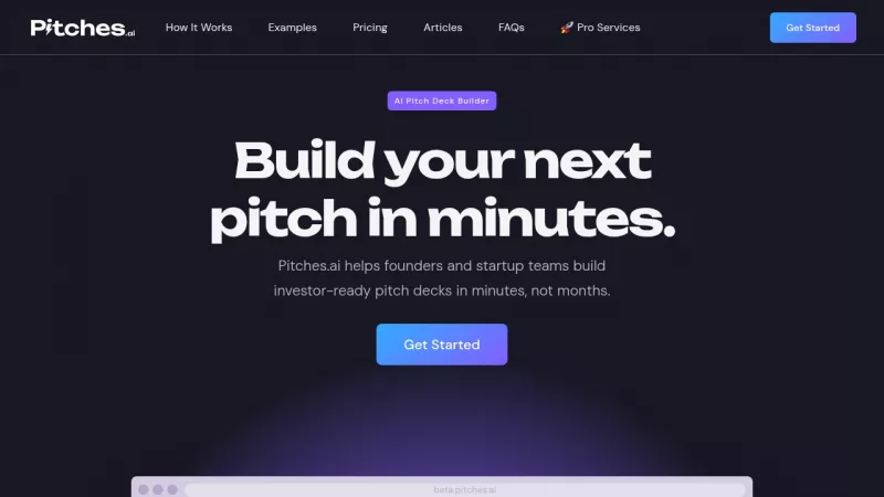 Pitches.ai screenshot