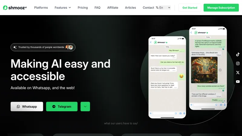 shmooz ai website