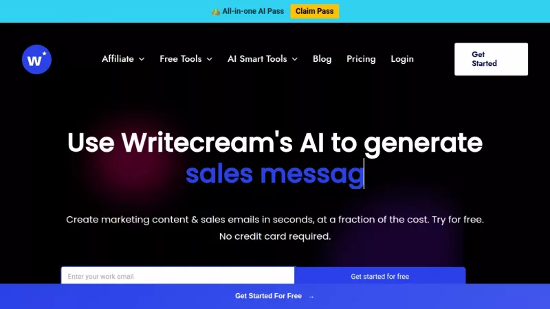 Writecream screenshot