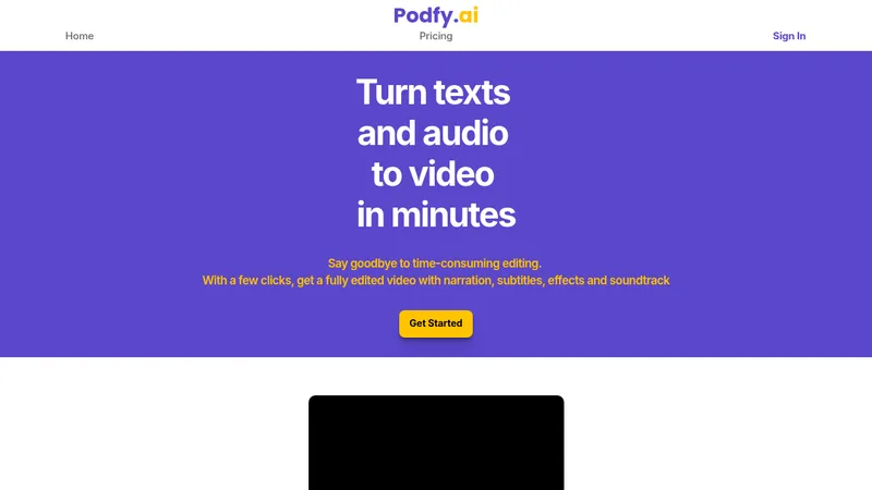 podfy.ai website