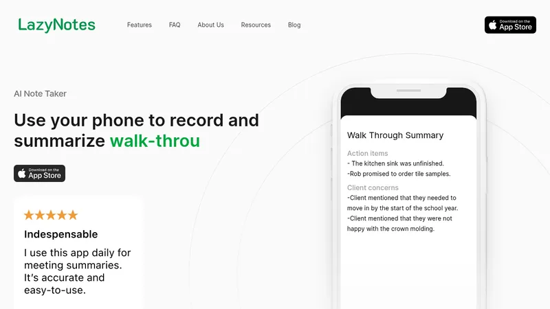 lazynotes website