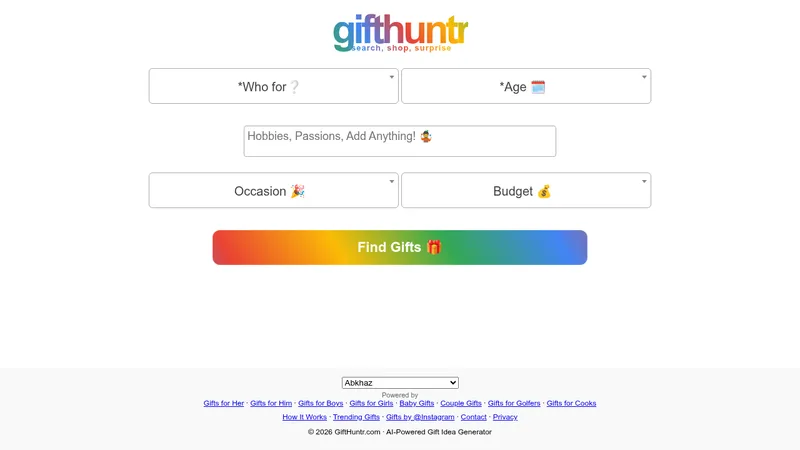 gifthuntr website