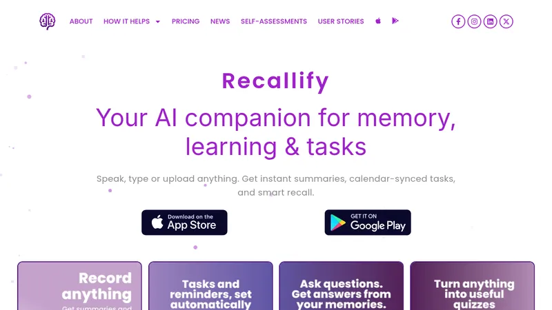 recallify website