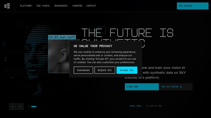 sky engine ai website