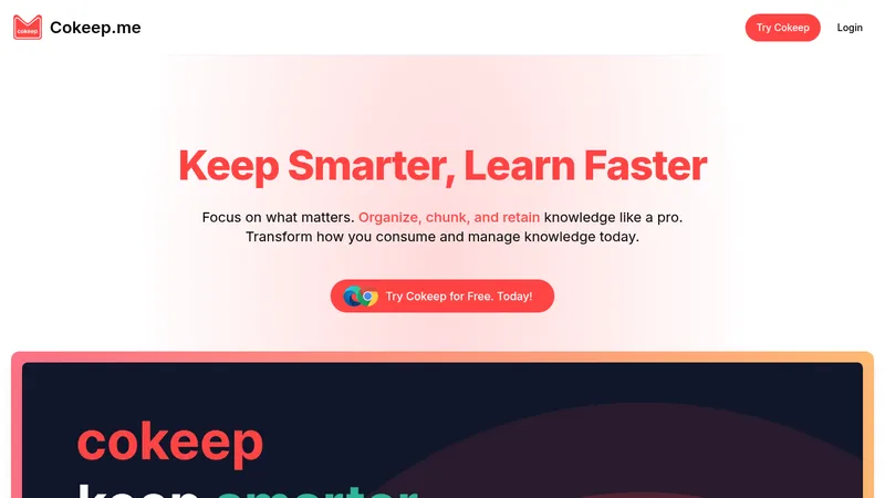 cokeep website