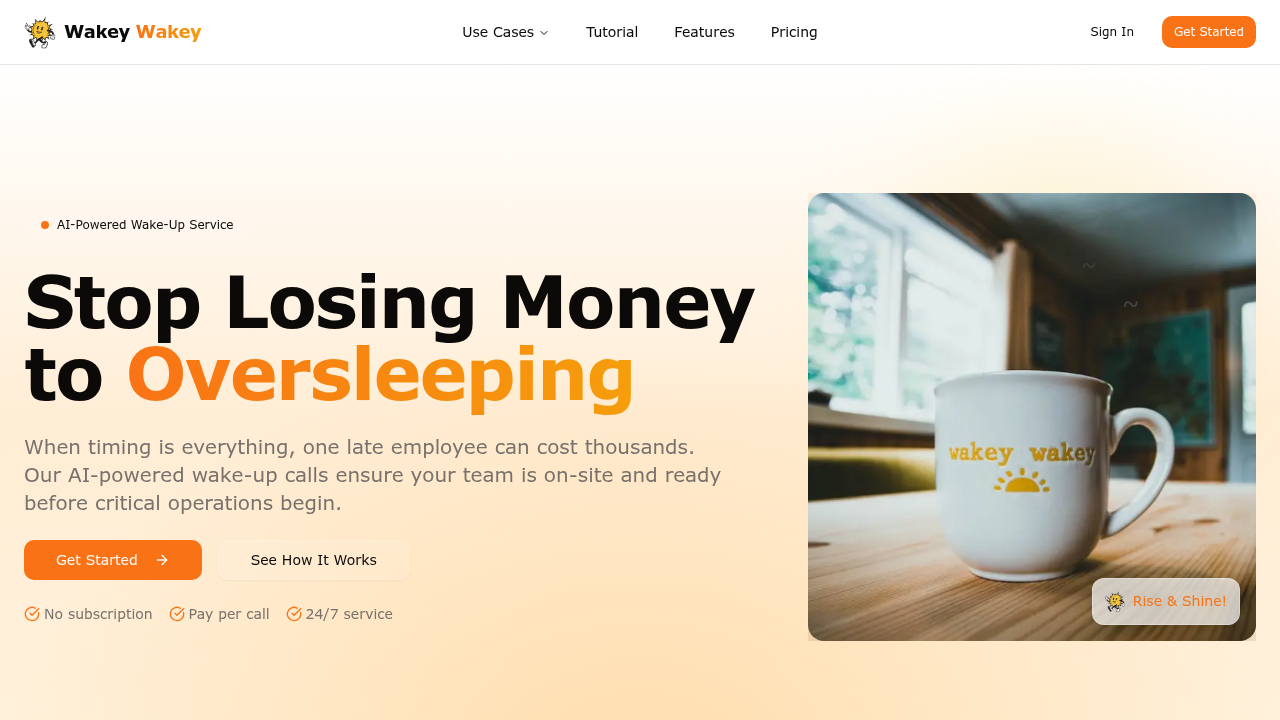wakey wakey website