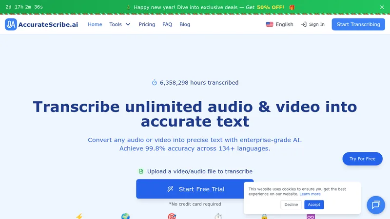 accuratescribe.ai website