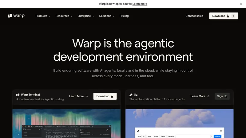 warp website