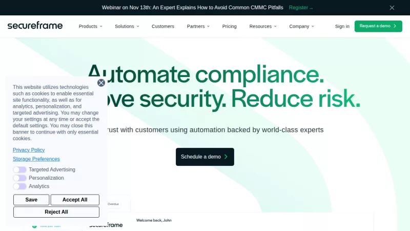 Secureframe screenshot