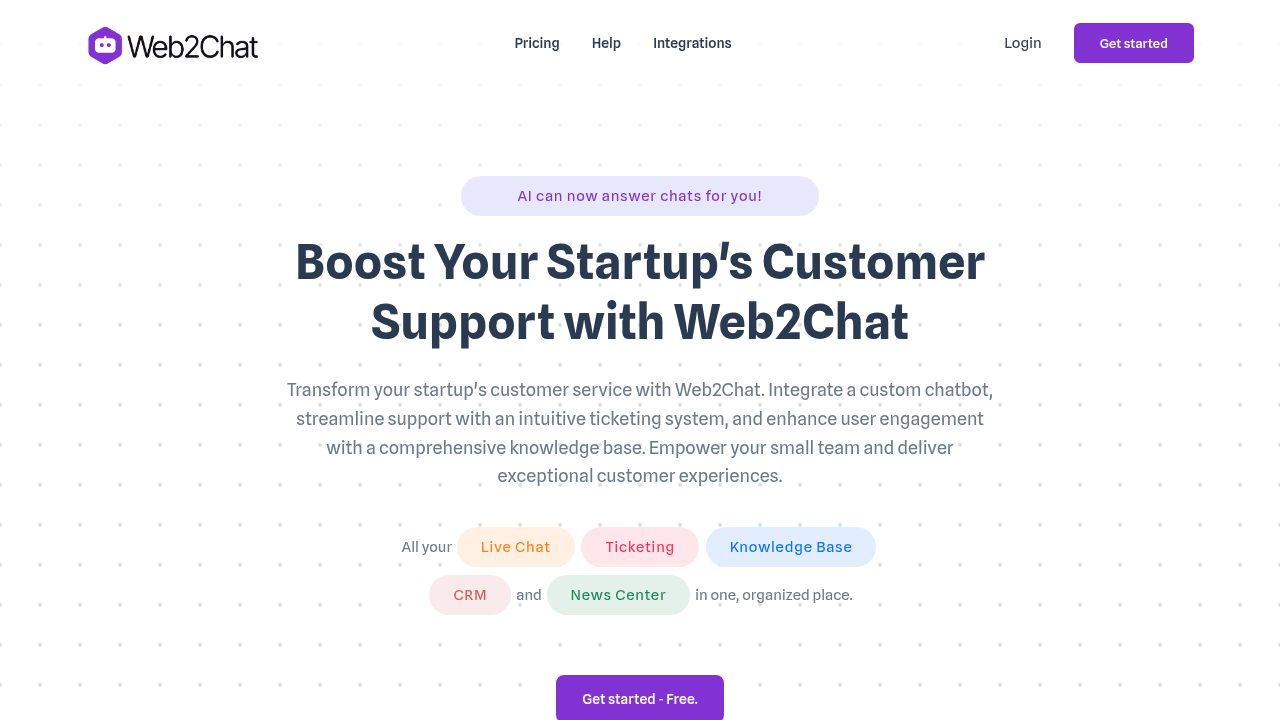 web2chat website