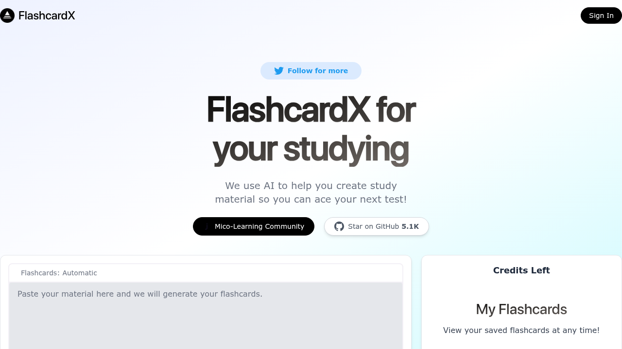 flashcardx website