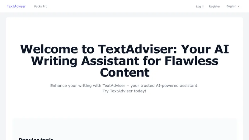 textadviser website