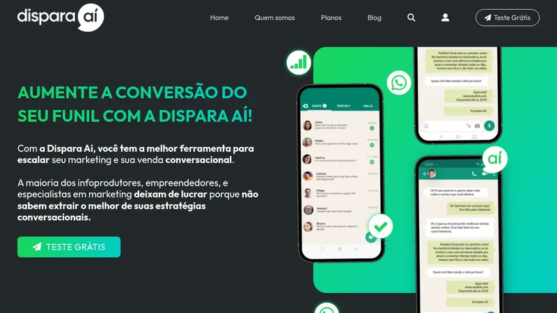 dispara aí website