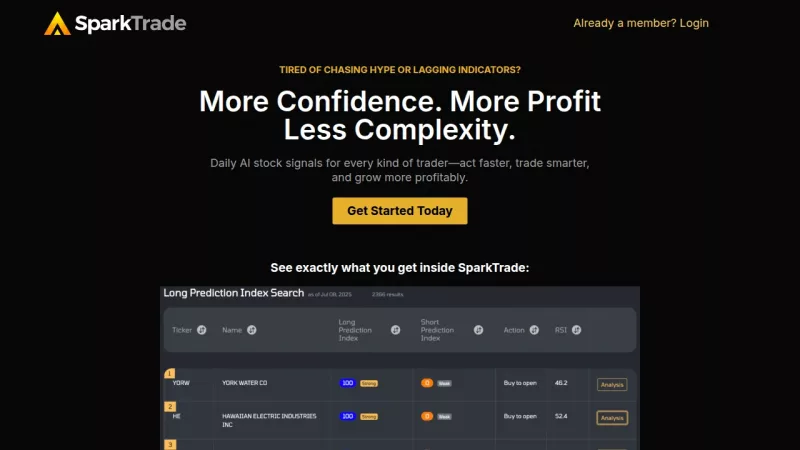 SparkTrade screenshot