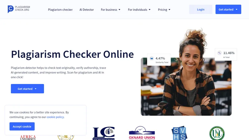 plagiarismcheck.org website