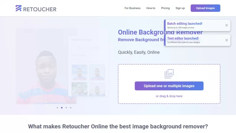 Retoucher Online screenshot