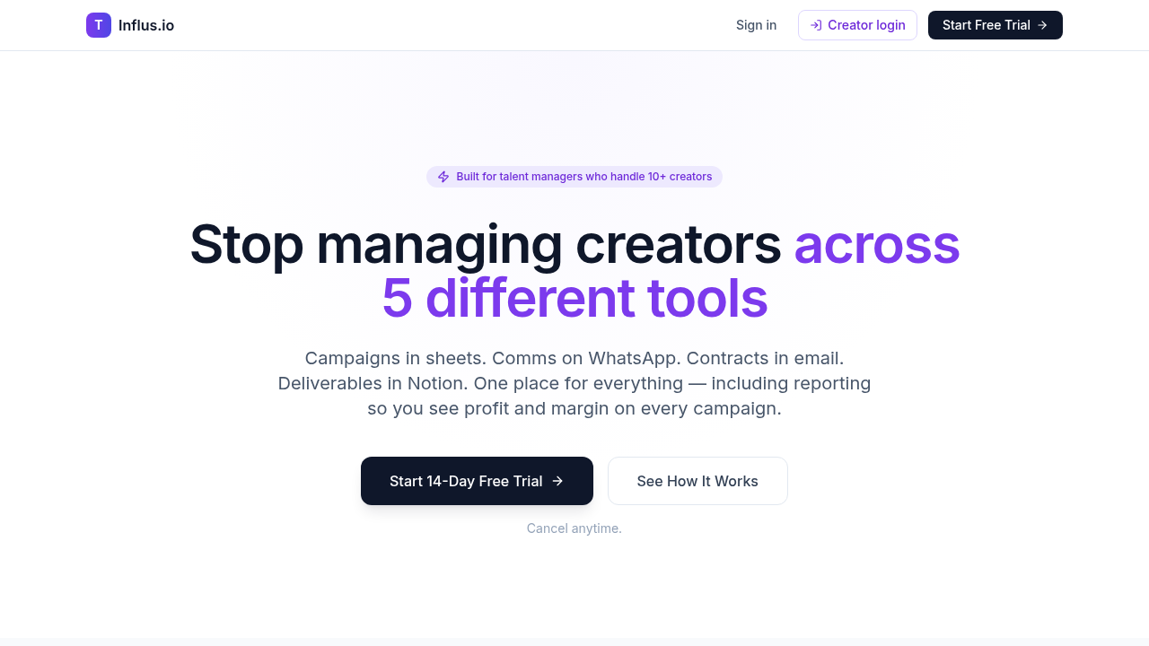 influs website