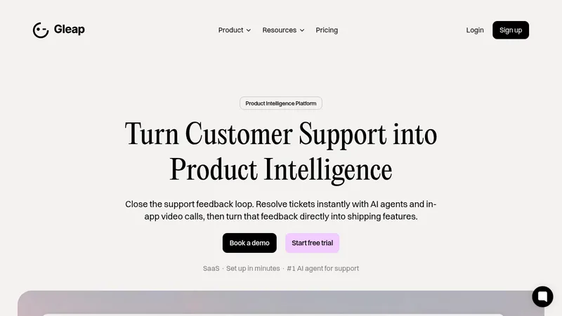 gleap website