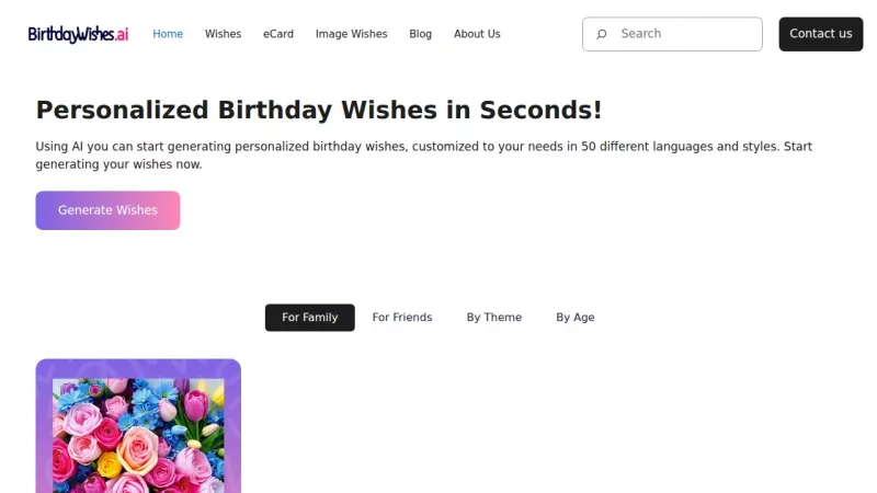Birthday Wishes AI screenshot
