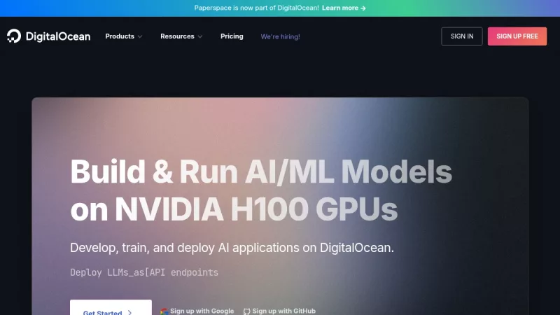 Paperspace screenshot