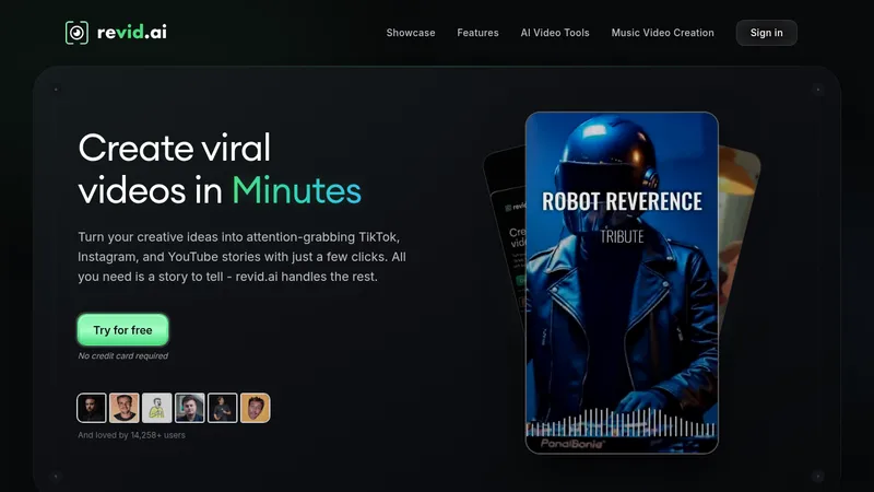revid.ai website