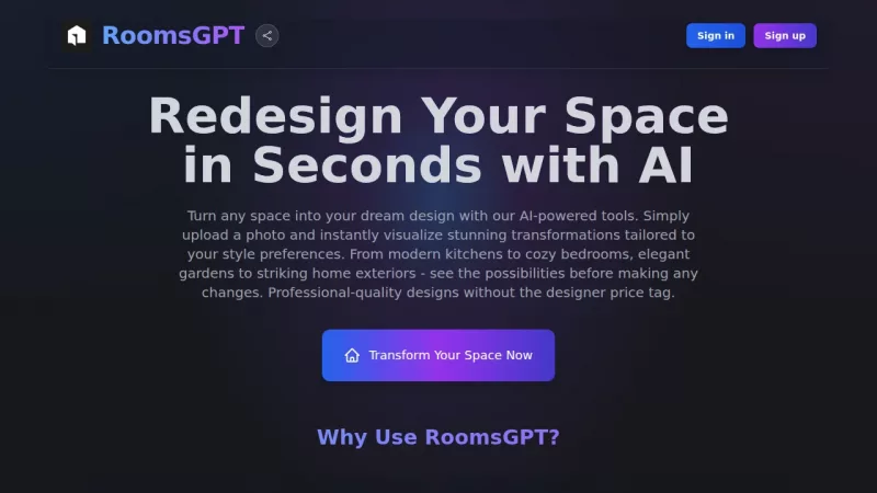 RoomsGPT screenshot
