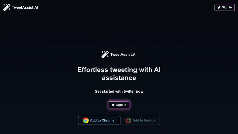 tweetassist.ai website