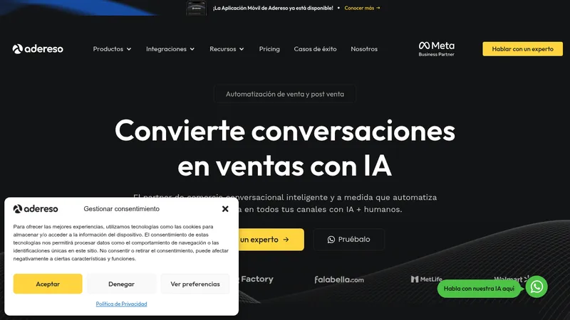 adereso ai website