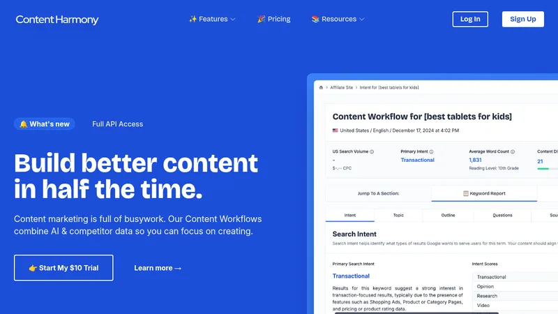content harmony website