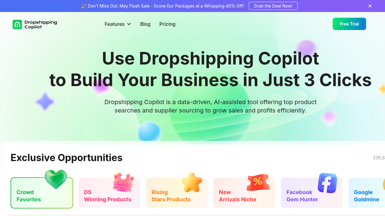 dropshipping copilot website