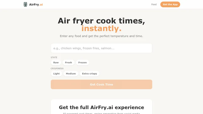 airfry.ai website