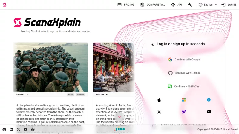 SceneXplain screenshot