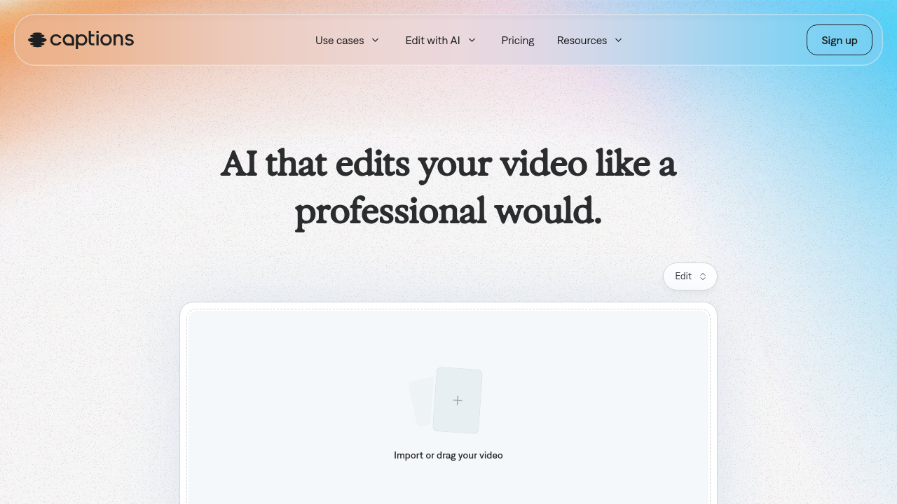 captions website