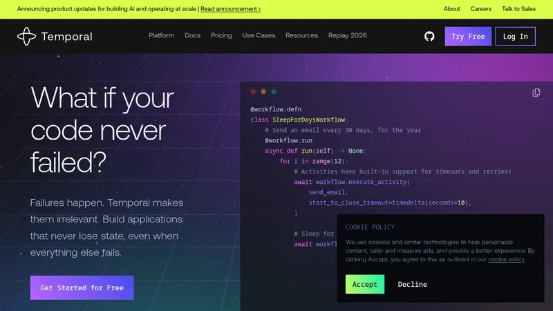 temporal website